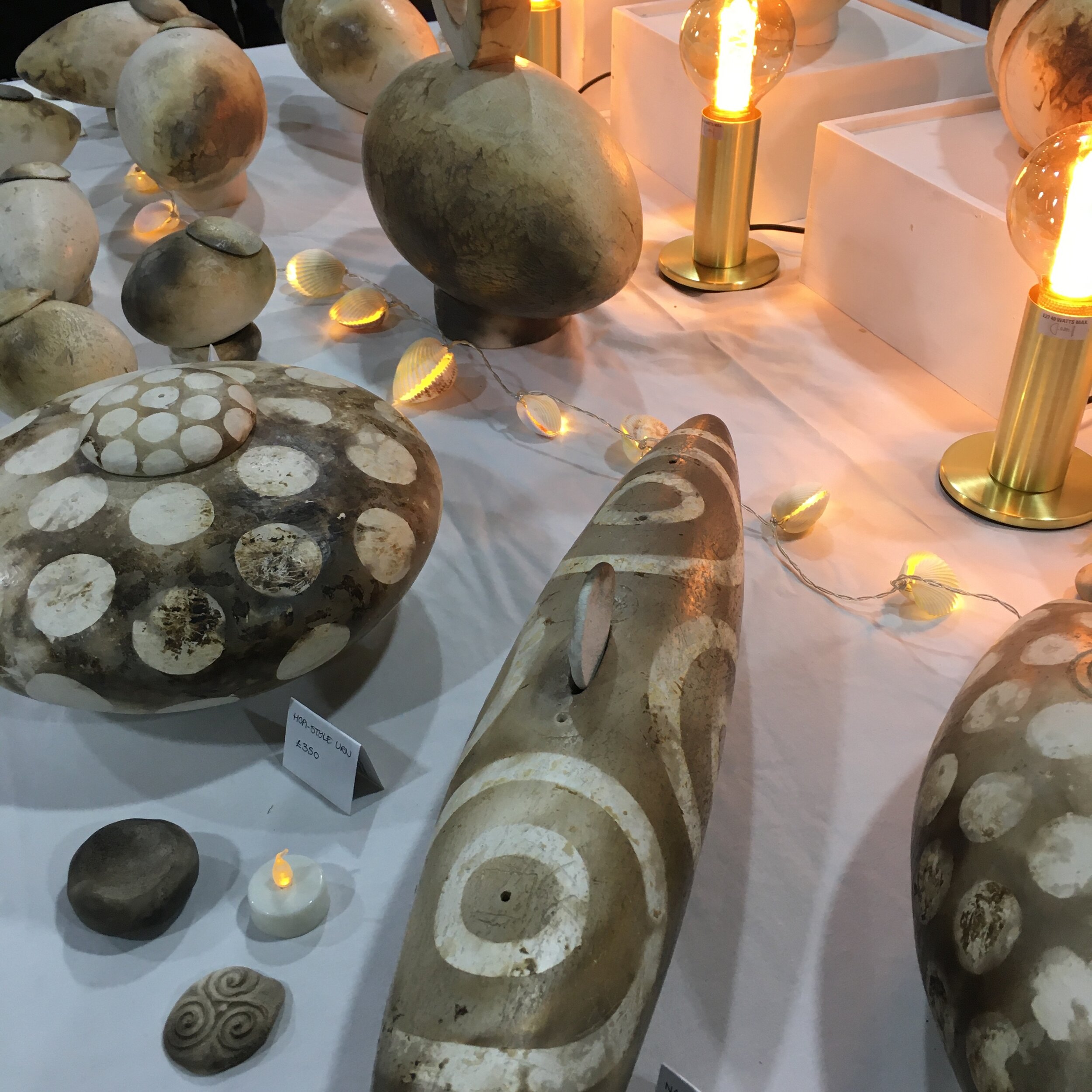 Jane Sheppard funerary urns Michael Hannah Celebrant