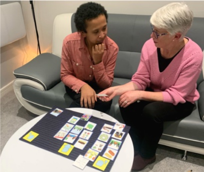 using the talking mats to discuss funeral plans